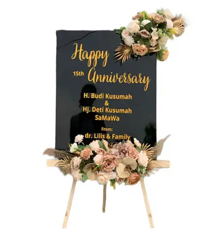 Papan Bunga Akrilik Stasiun Pasar Senen