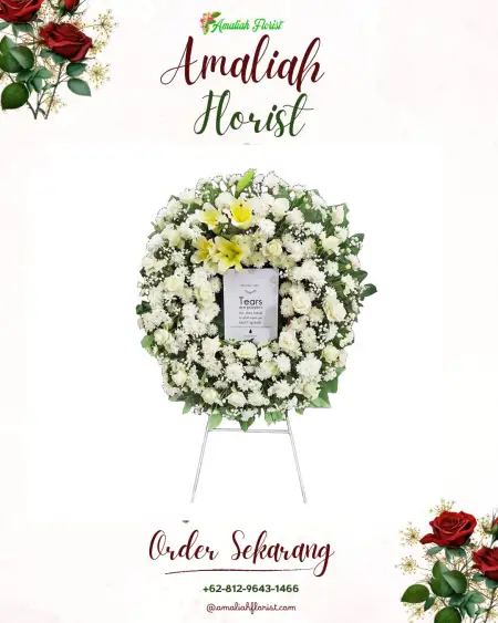 Krans Bunga Duka Stasiun Pasar Senen