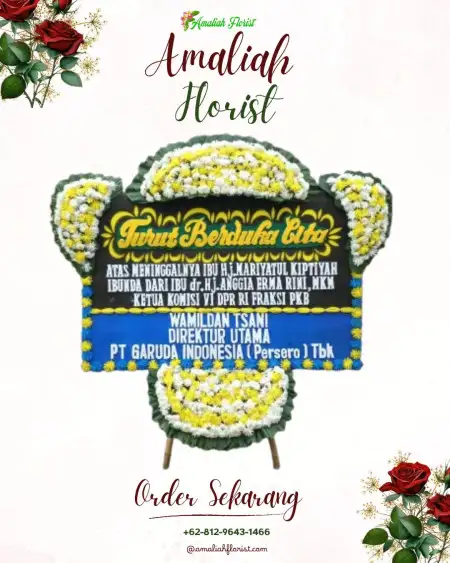 Papan Bunga Duka Stasiun Pasar Senen